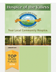 Hospice of the Valleys – January Newsletter 2015
