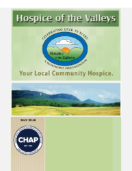 Hospice of the Valleys – July Newsletter 2016